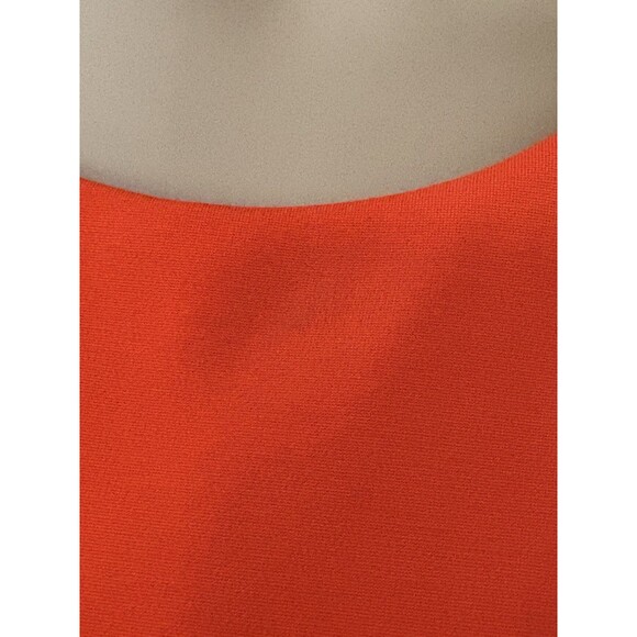 Banana Republic Orange Sleeveless Midi Dress Size 8 Criss Cross Back Pockets - Picture 7 of 10